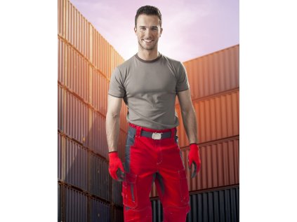 Nohavice do pása ARDON®VISION 02 červeno-sivé, skrátené S (Veľkosti Ardon S, Farba červené odtiene)
