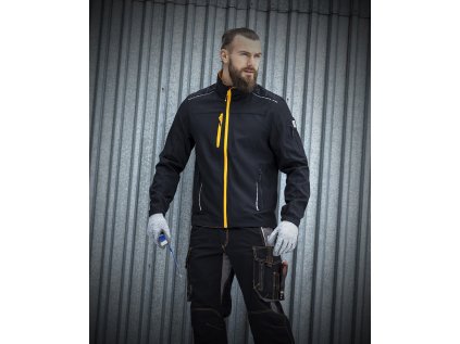 Bunda softshellová ARDON®VISION , čierno-oranžová S (Veľkosti Ardon S, Farba čierna)