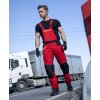 Nohavice s náprsenkou ARDON®4Xstretch® červené 46 (Veľkosti Ardon 46, Farba červené odtiene)