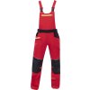 Nohavice s náprsenkou ARDON®4Xstretch® červené 46 (Veľkosti Ardon 46, Farba červené odtiene)