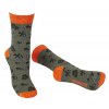 BENNONKY Trek Socks green/orange (Veľkosť 36-38)