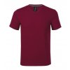 Action V-neck Tričko pánske (Veľkosť S, Farba Malfini garnet)