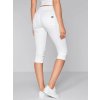 Dámske biele ¾ nohavice PREMIUM SLIM SOFT (Veľkosť XL)