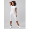 Dámske biele ¾ nohavice PREMIUM SLIM SOFT (Veľkosť XL)