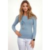 Dámske tričko s dhým rukávom - svetlo modré (Veľkosť XS)