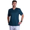 panska unisex bluza v vystrih karibska modra %281%29