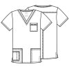 Pánska/ unisex blúza V výstrih - cínová (Veľkosť 3XL)