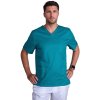 Pánska/ unisex blúza V výstrih - modrozelená (Veľkosť 3XL)