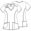 Zdravotnícka blúza Cherokee Core Stretch BEST - čierna (Veľkosť 3XL)