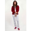 Dámska fleecová mikina - vínová (Veľkosť XS)