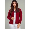 Dámska fleecová mikina - vínová (Veľkosť XS)