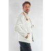 Pánska fleecová mikina - biela (Veľkosť S)