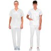 SCRUBS SET MORELLI 100% bavlna - biely (Veľkosť 3XL)