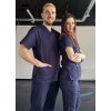 SCRUBS SET MORELLI 100% bavlna - námornícky modrý (Veľkosť 3XL)