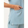 Zdravotnícka blúza Premium AURA - aqua (Veľkosť 3XL)