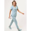 Zdravotnícka blúza Premium AURA - aqua (Veľkosť 3XL)