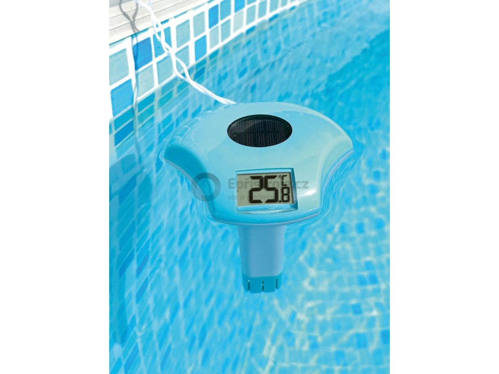Digitální bazénový teploměr TFA 30.2033.20 se solárním napájením
