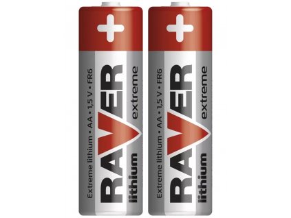 Lithiová baterie RAVER AA (FR6) | 1,5 V | tužková baterie | 2 kusy | B7821