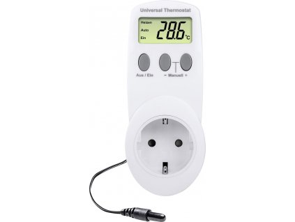 Zásuvkový termostat Renkforce UT300, -40 až 99 °C, CZ zástrčka