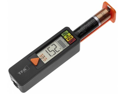 Univerzální tester baterií AA, AAA, C, D, 9V, knoflíkové - BatteryCheck | TFA 98.1126.01