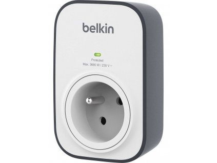 Mezizásuvka s přepěťovou ochranou Belkin BSV102ca, 12 kA, bílá, šedá