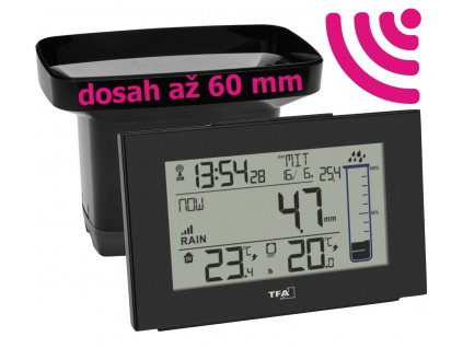 TFA 47.3006.01 | Digitální bezdrátový srážkoměr SPLASH | dosah až 60 m