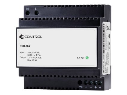 b7541 12v 72w 0Napájecí zdroj 12 V DC / 6 A / 72 W | na DIN lištu | C-Control PSD-304 | Stand-By spotřeba 0,3 W1
