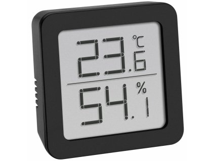 TFA 30.5051.01 | Digitální teploměr-vlhkoměr | černý | na baterii AAA