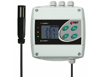 H3021-2 | Regulátor teploty a vlhkosti | 2x výstupní relé 50 V / 2 A | napájení 9-30 VDC | délka kabelu sondy 2 metry