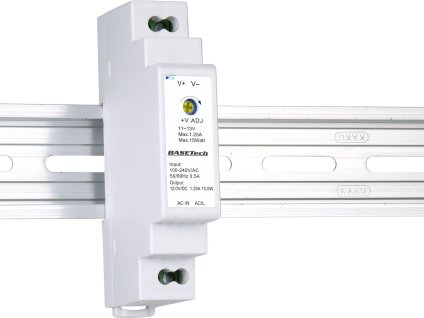 Napájecí zdroj 12 V DC / 1,25 A / 15 W | na DIN lištu | Basetech PSDS-15-12-2