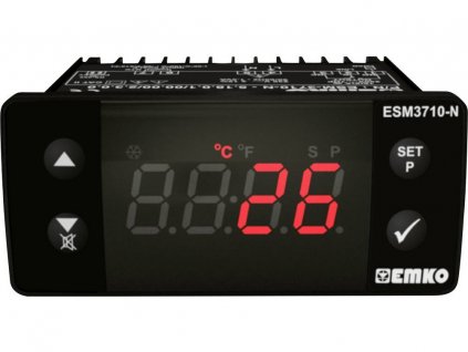 Termostat Emko ESM-3710-N | pro teplotní čidla "Pt1000" | 10-30 V DC | relé 16(8)A@250 VAC