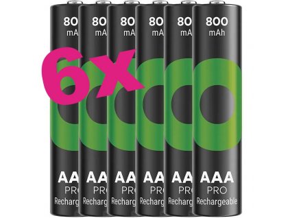 Nabíjecí baterie GP ReCyko Pro Professional AAA (HR03) | 6 kusů | B2618V