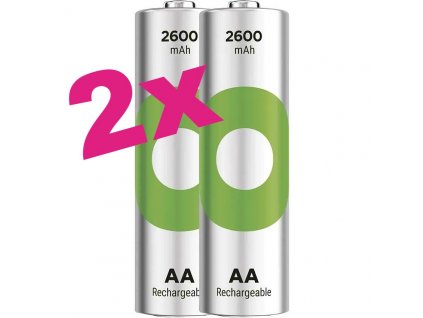 Nabíjecí baterie GP ReCyko 2600 HR6 (AA) | 2 kusy | B25272