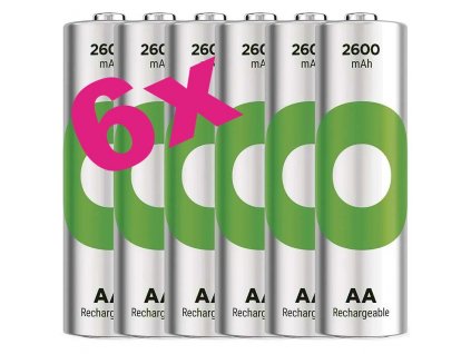 Nabíjecí baterie GP ReCyko 2600 HR6 (AA) | 6 kusů | B2527V