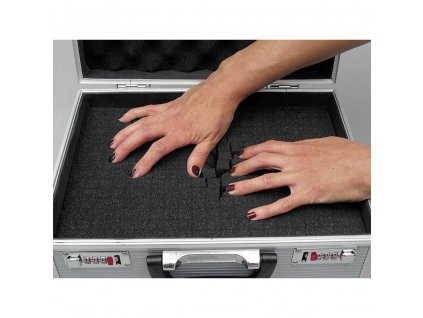 Hliníkový kufr s pěnovou výplní Viso STC961P, 520 x 280 x 100 mm