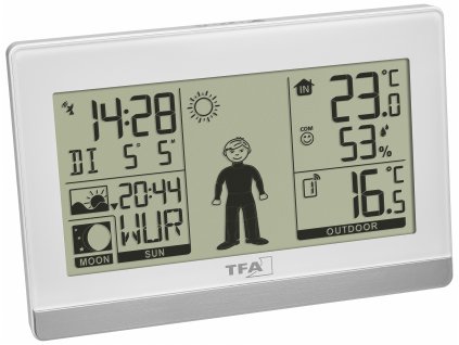 TFA 35.1159.02 - Bezdrátová meteostanice WEATHER BOY | dosah až 60 m | bílá