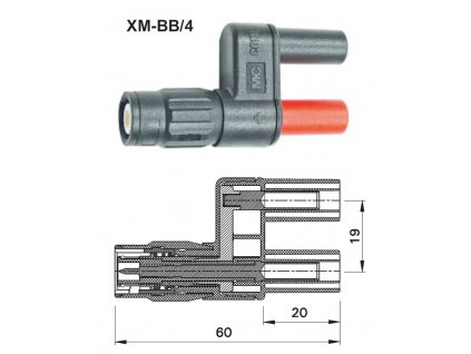 Adaptér redukce BNC - 4 mm zdířky pro banánky