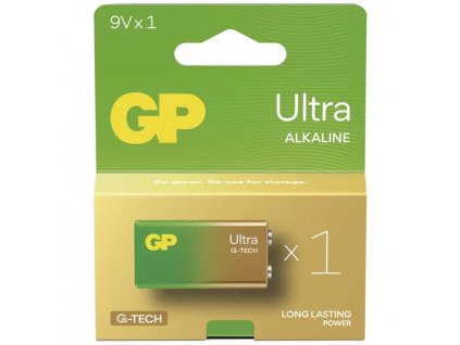 Destičková alkalická baterie 6LF22 (9V) - GP Ultra Alkaline | B02511 | 1 kus