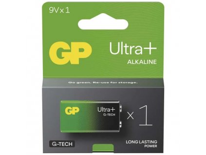 Destičková alkalická baterie 6LR61 (9V) - GP Ultra PLUS Alkaline | B03511 | 1 kus