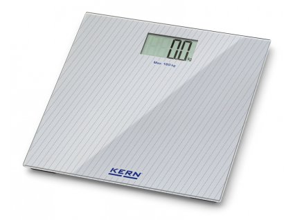 Digitální osobní váha KERN MGD 100K-1 | až 180 kg / 100 g | skleněná | šedá