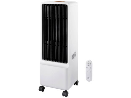SY-5993248 | Ochlazovač vzduchu s dálkovým ovládáním | 50 W | oscilace žaluzií | funkce zvlhčovače vzduchu | bílo-černá