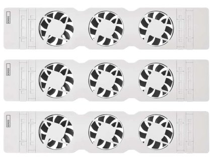 P56PR3 | Pomocný ventilátor pod radiátor TRIO | 3 kusy | bílý