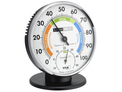 TFA 45.2033 | Analogový vlhkoměr - teploměr | průměr 102 mm | stojánek