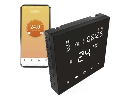 EMOS P56201BUF | GoSmart Digitální pokojový WIFI termostat | vhodný pro podlahové vytápění | ČERNÝ