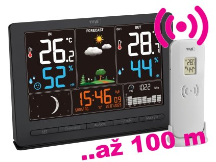 TFA 35.1118.01 | Barevná bezdrátová meteostanice TFA SEASON 2 | dosah až 100 m | měření atmosférického tlaku vzduchu