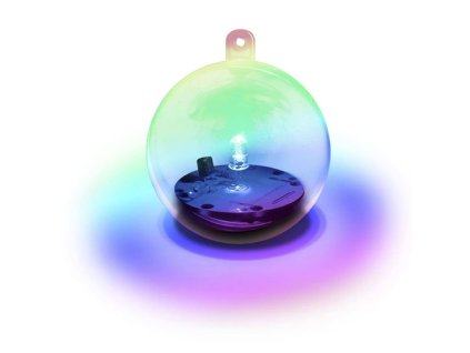 WSL197 | Elektronická LED KOULE | 1x barevná LED | LED stavebnice
