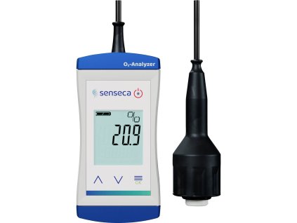 Vodotěsný analyzátor kyslíku Senseca ECO 410-35 | Oxymetr odolný vůči CO2 | 0 - 100 % O2 | externí senzor