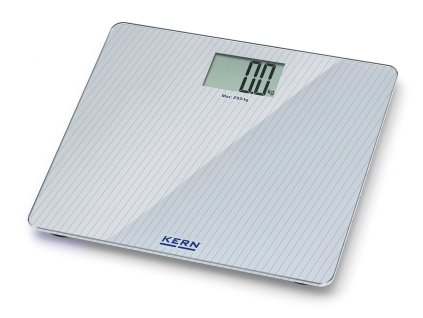 Digitální osobní váha KERN MGD 200K-1L | až 250 kg / 100 g | skleněná | šedá