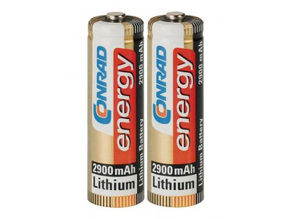 Lithiová baterie velikosti AA - 1,5 V - 2900 mAh; 2 kusy