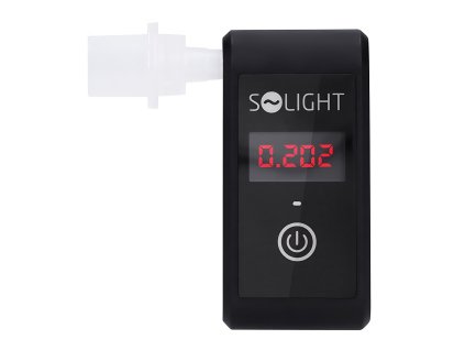 Kompaktní alkohol tester Solight 1T09, Fuel Cell | elektrochemický senzor | 0,0 až 5,0 ‰ BAC | ±0.08 ‰ BAC
